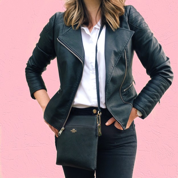 Faux Leather Biker Jacket, Wardrobe Staples, Capsule Wardrobe, Style Blog, Budget Style